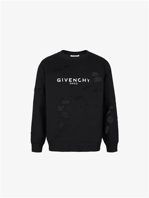 givenchy pullover destroyed|Givenchy sweatshirt sale.